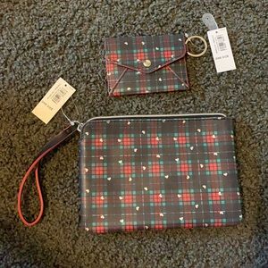 wristlet with matching card holder